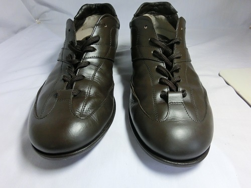 男性靴のスレ修理後